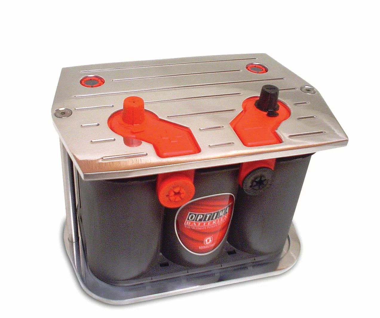 Battery Box 11.5 IN 7.75 IN Aluminum Polished Silver 48220